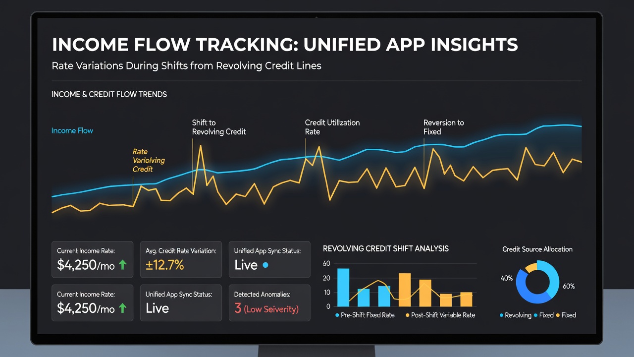 App interface comparing APRs across credit cards, student loans, and auto financing options